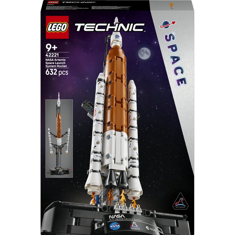 LEGO Technic NASA Artemis Space Launch System Rocket 42221 Building Toy Set (632 Pieces) - Image 2